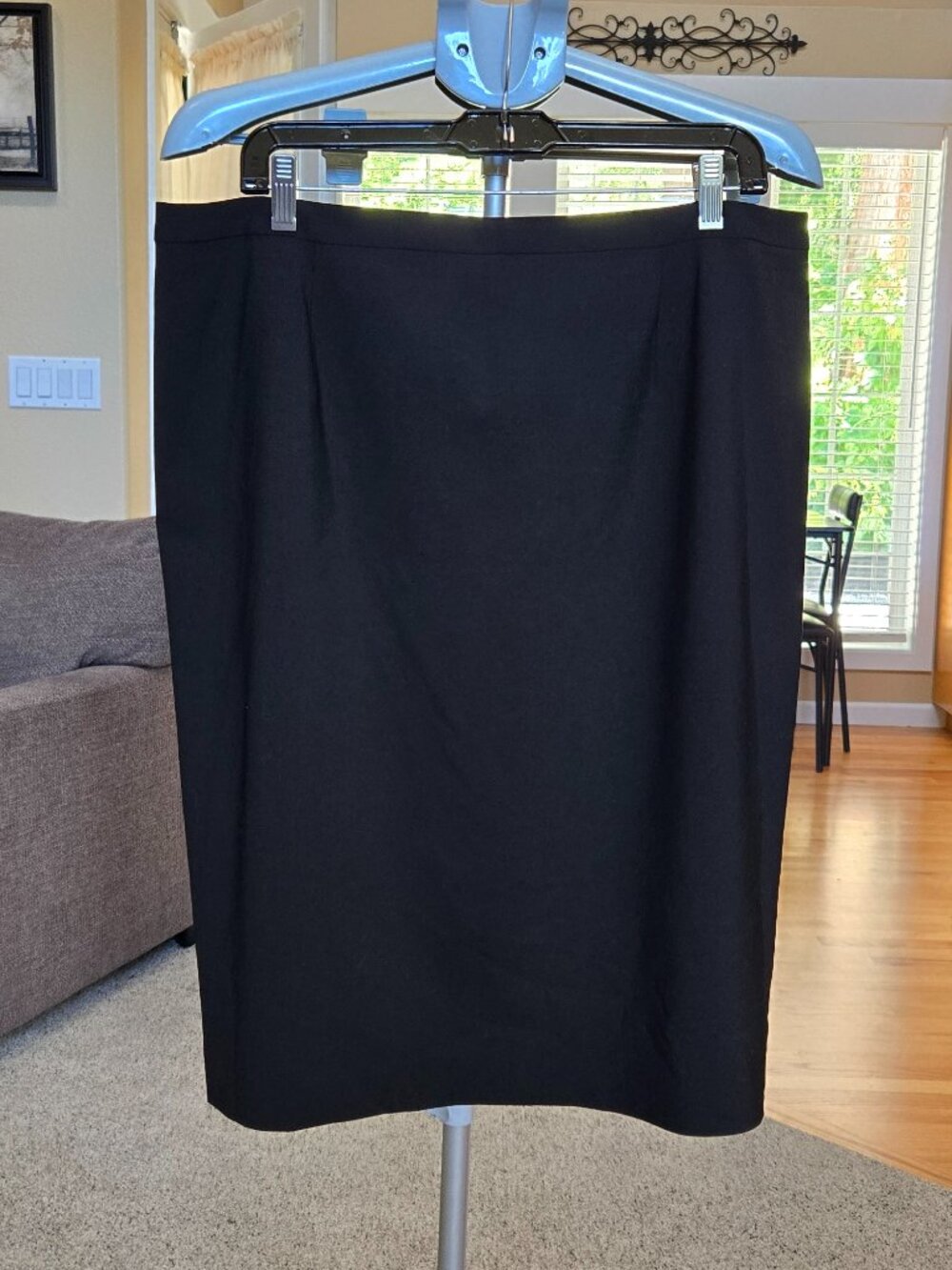 NWT 346 Brooks Brothers sz 16 black wool blend pencil skirt